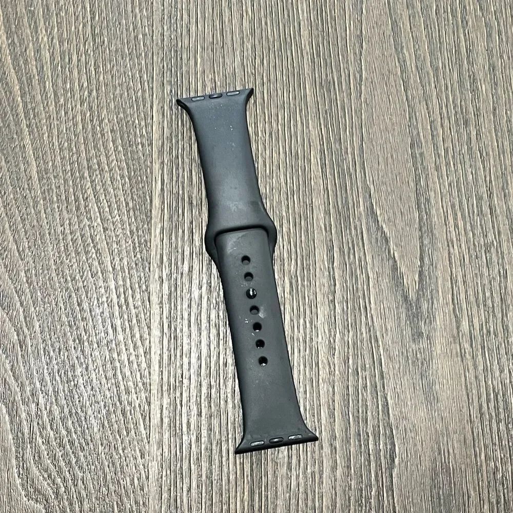 Black Apple Watch Rubber Sport Band Band 32mm